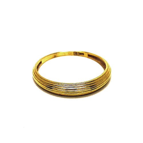 ZLATÝ PRSTEŇ AU375/1000 1,45G GRAVÍROVANÝ, ŽLTÉ ZLATO